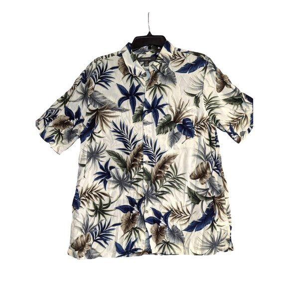 Croft & Barrow Tropical Print Hawaiian Shirt L - Picture 1 of 4